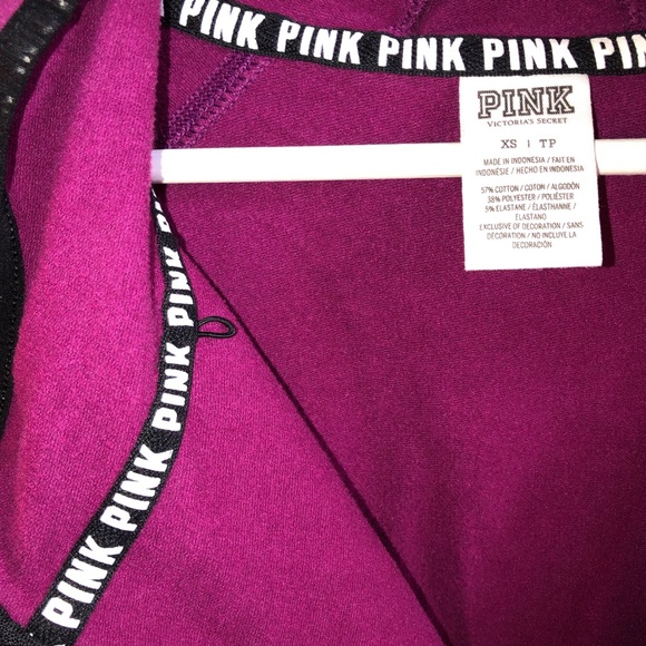 VS PINK High/Low Full Zip Hoodie - Picture 4 of 7